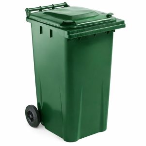 Thùng rác công nghiệp 240L có nắp đậy và bánh xe